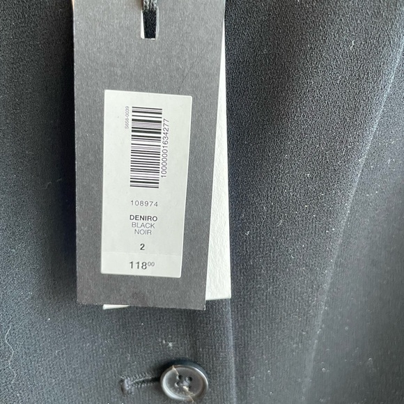 Aritzia Babaton Black Sleeveless Deniro Vest - Picture 4 of 5